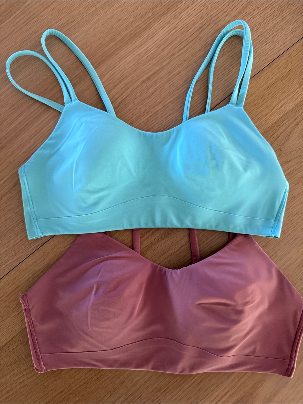 Lululemon Athletica Mint & Dusty Rose Sports Bras